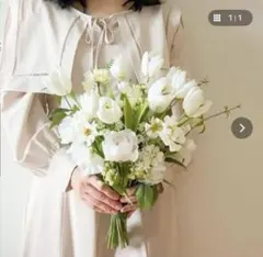 웨딩 인공 꽃 튤립 부케