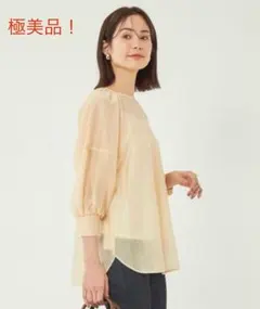 グリーンレーベルリラクシング ユナイテッドアローズ シアーボリュームブラウス