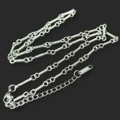 ステンレススチール ツイストチェーン ロープチェーン ネックレス