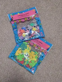 Craft Foam Fun Shapes 星型•クローバー型 2袋セット