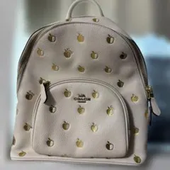 COACH ミニリュック レザー オフホワイト コーチ リュック 本革