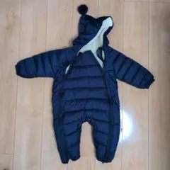 美品！ネイビー 中綿カバーオール 足用カバーと手袋付き