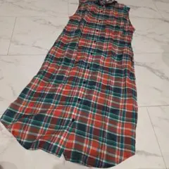 新品 Avan Lily チェック柄 ノースリーブワンピースのサムネイル