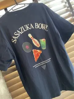 SASAZUKA BOWL × RAGEBLUE Tシャツ ダークネイビー