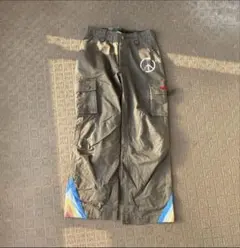 オリーブ ワイドパンツ