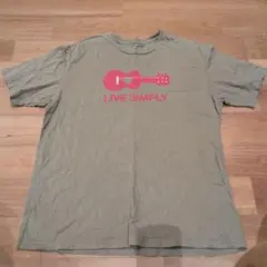 patagonia ギター LIVE SIMPLY Tシャツ L