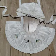 美品‼️お宮参り用帽子とスタイセット