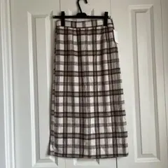 チェックスカート ロングスカート