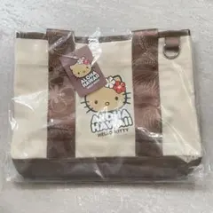 ハローキティ　日焼けキティ　ハワイ限定　ABCストア限定　トートバッグ　ブラウン