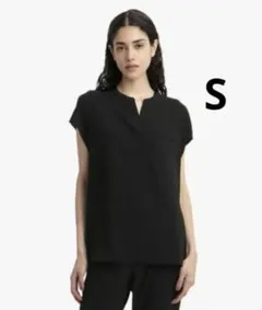 Theory/セオリー POWDER CREPE SS COWL TOP L - メルカリ