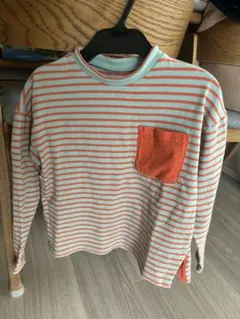 ストライプ長袖カットソー　140