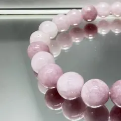 【恋愛・癒し】天然石クンツァイト ブレスレット 8mm／約16cm