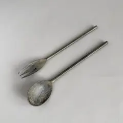 菅原博之 白漆 スプーンとフォークセット(L) - メルカリ