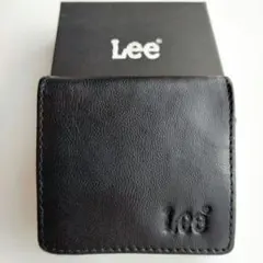 コインケース　Lee リー　ブラック　黒　ボックス型　リアルレザー本革 タグ付