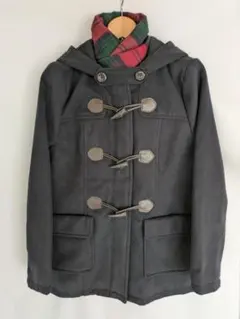 濃紺ダッフルコート マフラー付き