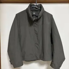 ユニクロ　ウインドプルーフスタンドブルゾン　オリーブM