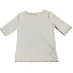 ViS ５分袖　メロウトップス　フリーサイズ