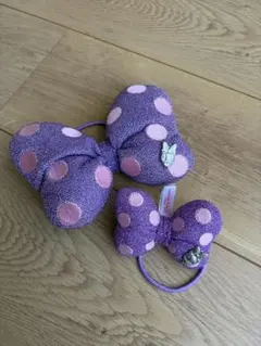 美品 東京ディズニーリゾート公式 デイジー リボンヘアゴム 2個セットクリップのサムネイル
