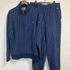美品 24ss LACOSTE モノグラム トラックジャージ セットアップ L 