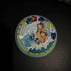 ディズニー刺繍缶バッチ　スティッチ