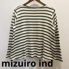 mizuiro ind ミズイロインド ボーダーカットソー