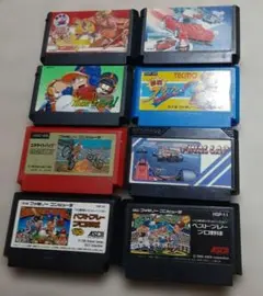 ファミコン ソフト8本セット まとめ売り　ハイパーオリンピック殿様バージョンなど