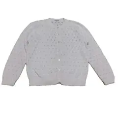 レトロ　ファミリア　白　ニット　カーディガン　120