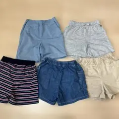 100ハーフパンツ５枚セット　半ズボンまとめ売り petitmainユニクロ等