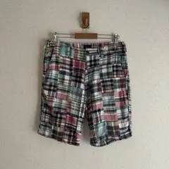 GAP ハーフパンツ チェック柄 パッチワーク w30