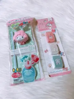 MY MELODY ペットボトルキャップ　歯ブラシキャップセットのサムネイル