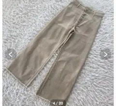 ZARA マリンストレートデニム　ベージュ