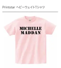 ヘビーウェイトTシャツ ピンク MICHELLE MADDAN