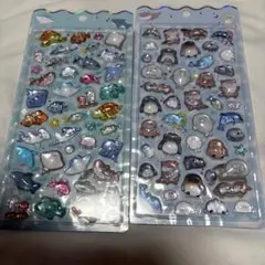 【正規品】水族館限定　ボンボンドロップシール　2枚セット　海獣　深海魚