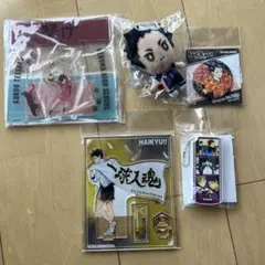 ハイキュー 赤葦京治 黒尾　澤村　烏谷　缶バッチ　おてもちぬいぐるみ　まとめ売り