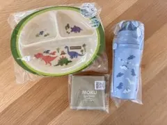 【新品未使用】スケーターランチプレート　KEYUCA水筒　布巾セット