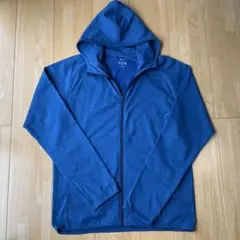 UNIQLO ドライEX フルジップパーカー ブルー Lサイズのサムネイル