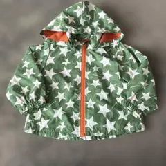 ムージョンジョン　星柄フード付き　ジャケット　アウター　80cm
