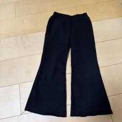韓国子供服　黒 フレアパンツ Lサイズ　110cm