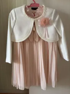 115cm プリーツワンピース ジャケット付き