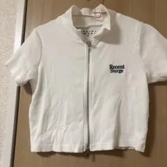 REPIPI ARMARIO ジップアップ 半袖Tシャツ ホワイト Mのサムネイル
