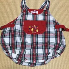 miki HOUSE レトロ カバーオール 80cm