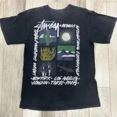 【古着】00s Stssy Stussy ステューシーブラックフェードTシャツM