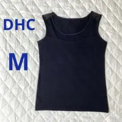 DHC 肩レースタンクトップ　黒　M