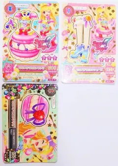 アイカツカード なないろマカロンコーデ 3種セット アクセサリー 星宮いちご
