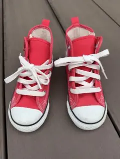 Converse All Star キッズ ハイカット スニーカー レッドのサムネイル