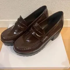 GRL 厚底ローファー[zr675] ブラウン 厚底