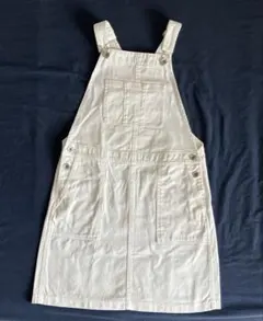 ユニクロ　ジャンパースカート　KIDS 白