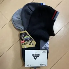 新品　アディダス　キッズソックス　３足組