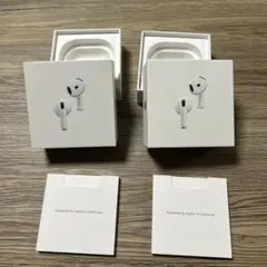 Apple AirPods 4 ワイヤレスイヤホン　箱のみ✖️2コ