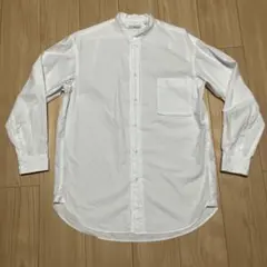 【UNIQLO×ジルサンダー】スーピマコットンオーバーサイズスタンドカラーシャツ